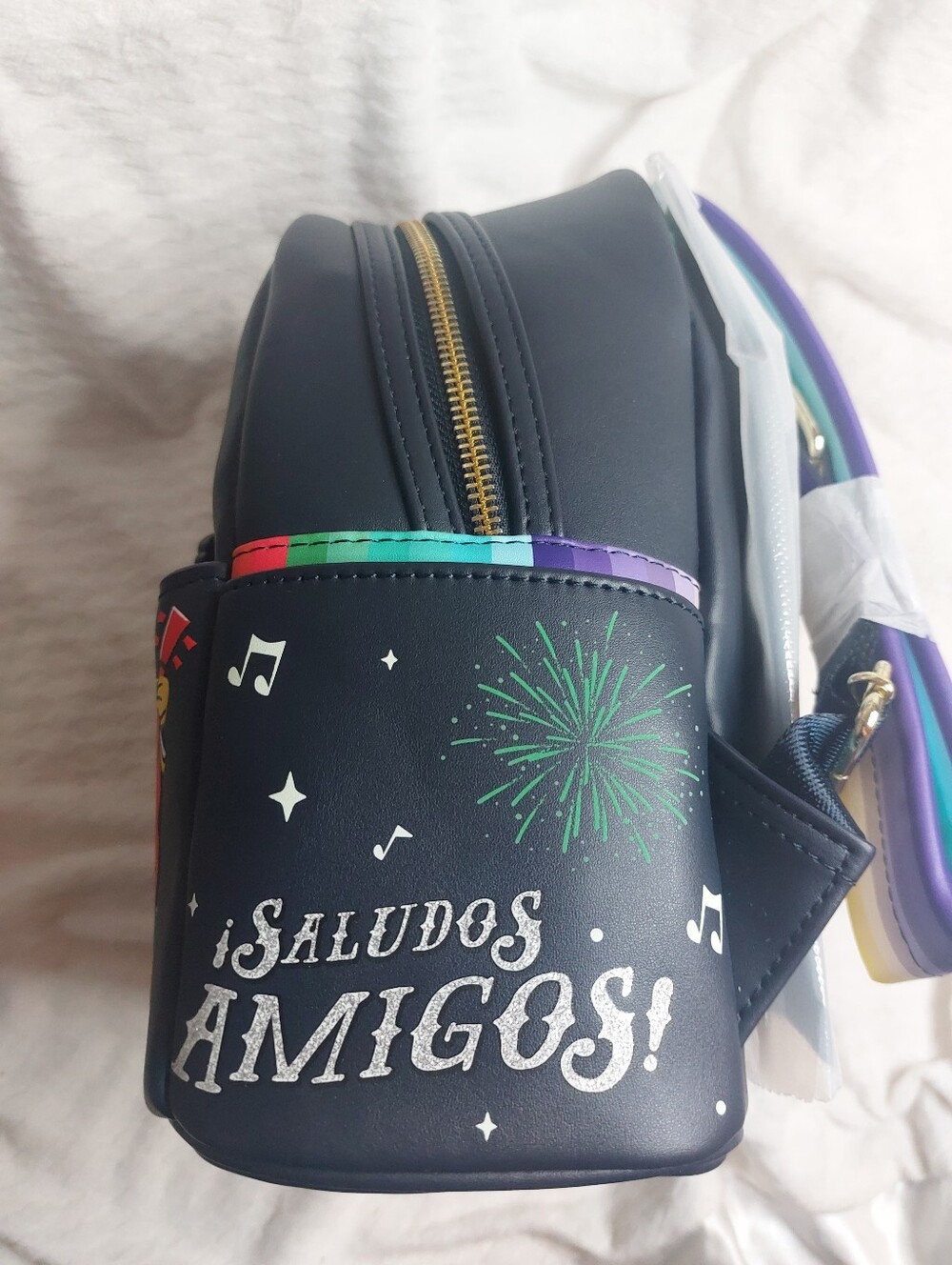 Disney Parks EPCOT The Three Caballeros Donald Loungefly Backpack Mexico Glow Dk - Picture 3 of 9
